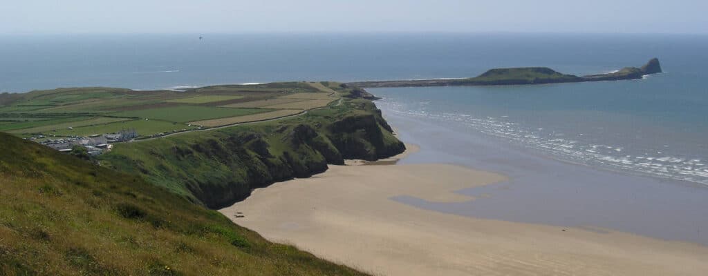Worms Head and Rhossili Beach
