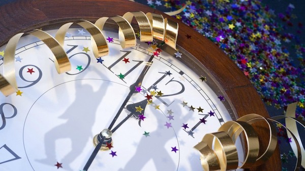 New Year clock (nearly midnight)