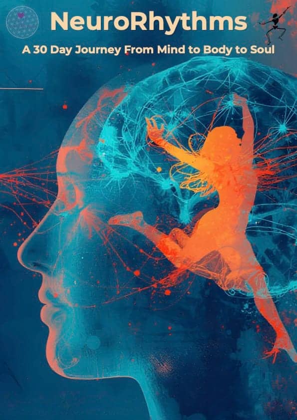 NeuroRhythms 2026 front page - released dancer over brain